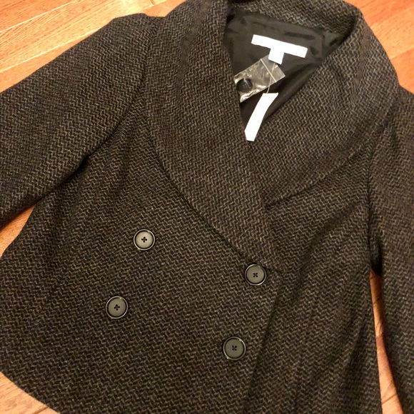 New NWT ALLEGORY wool and cashmere short suit jacket size 4 - Picture 5 of 12